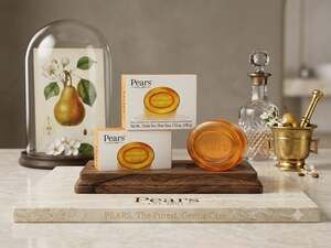 Pears Pure and Gentle Transparent Soap Bar with Plant Oils 3.53 oz Pack of 3